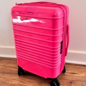 The Carry-On Roller in Barbie Pink - Beis